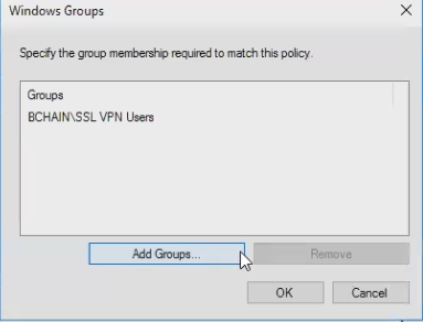 Select group(s)